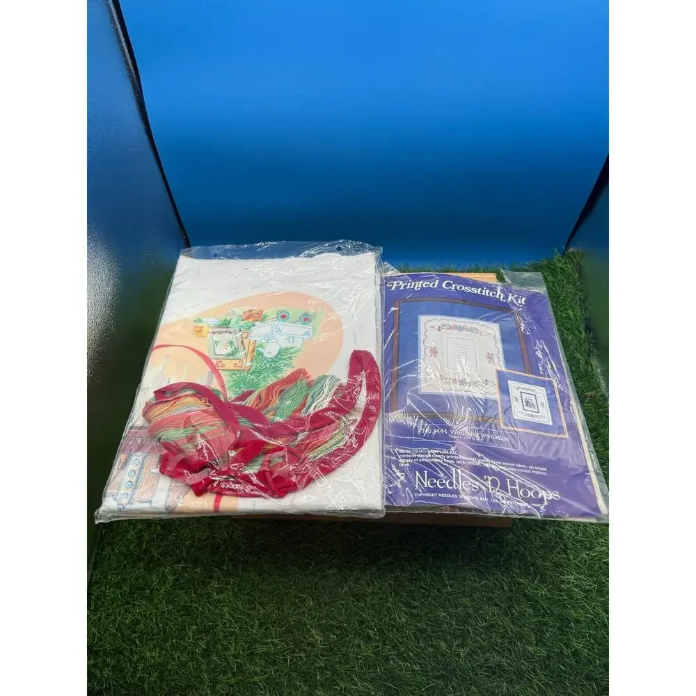 Vintage Needlecraft/Craft Kit Lot-Cross Stitch,Needlepoint,WonderArt,etc- 13Kits
